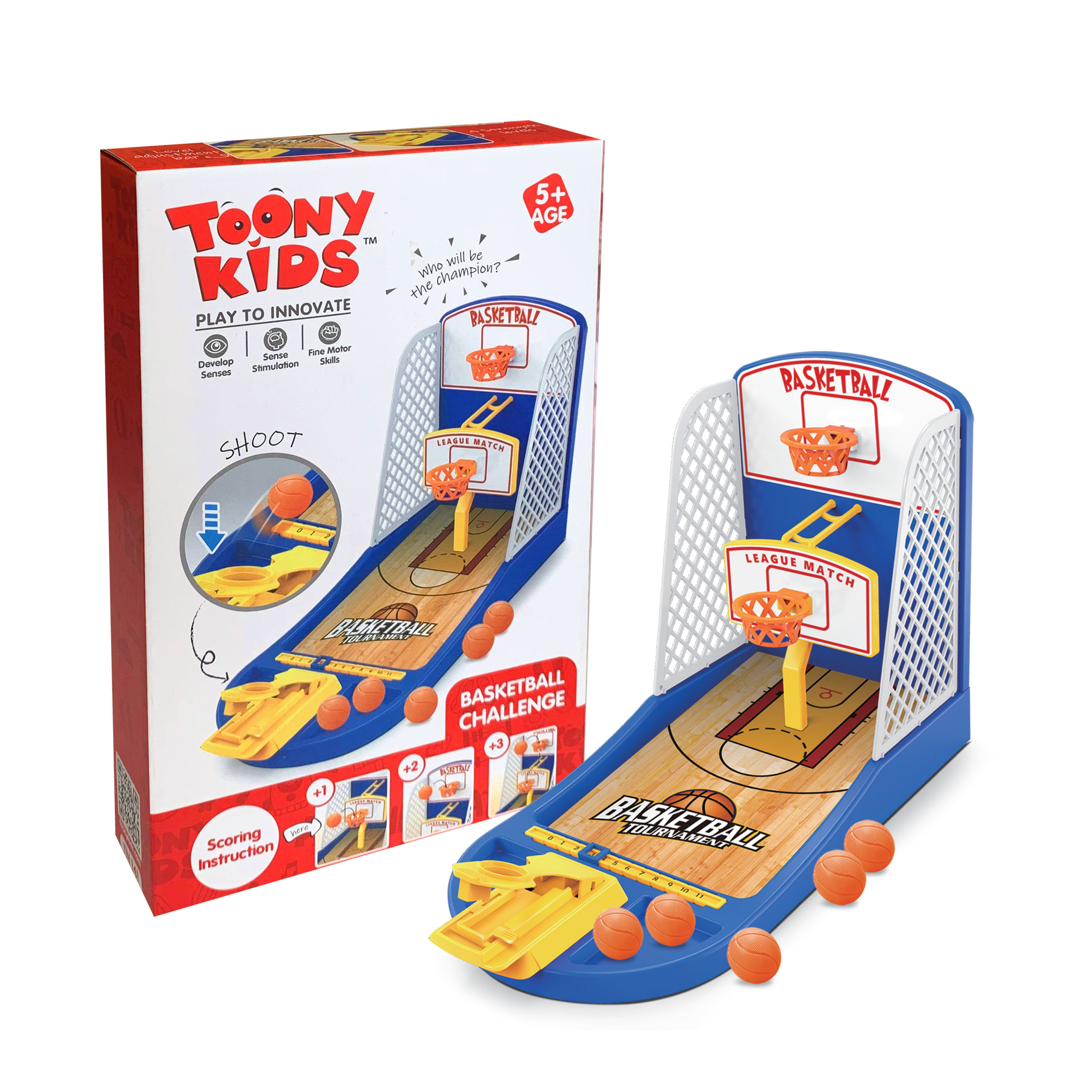Đồ Chơi Bộ Bắn Bóng Rổ TOONYKIDS - Đồ Chơi Vận Động Cho Bé - BASKETBALL CHALLENGE TN141