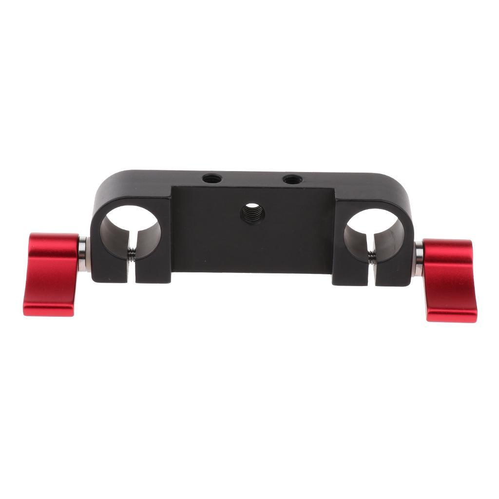 1/4" M5 Screw Thread Rod Clamp Rail Block for 15mm Rod DSLR Rig Rail System