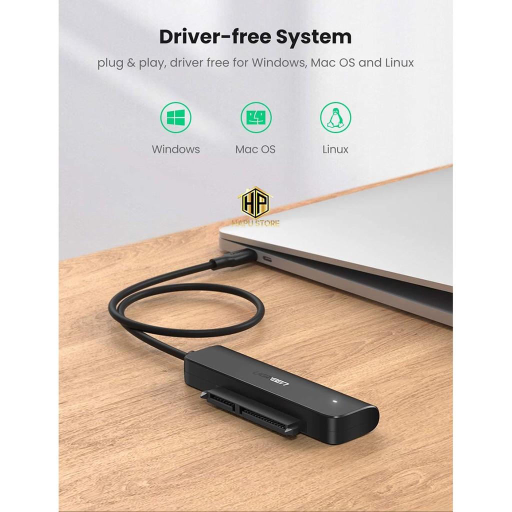 Cáp USB Type C kết nối ổ cứng SATA 2.5 inch Ugreen 70610 chính hãng - Hàng Chính Hãng