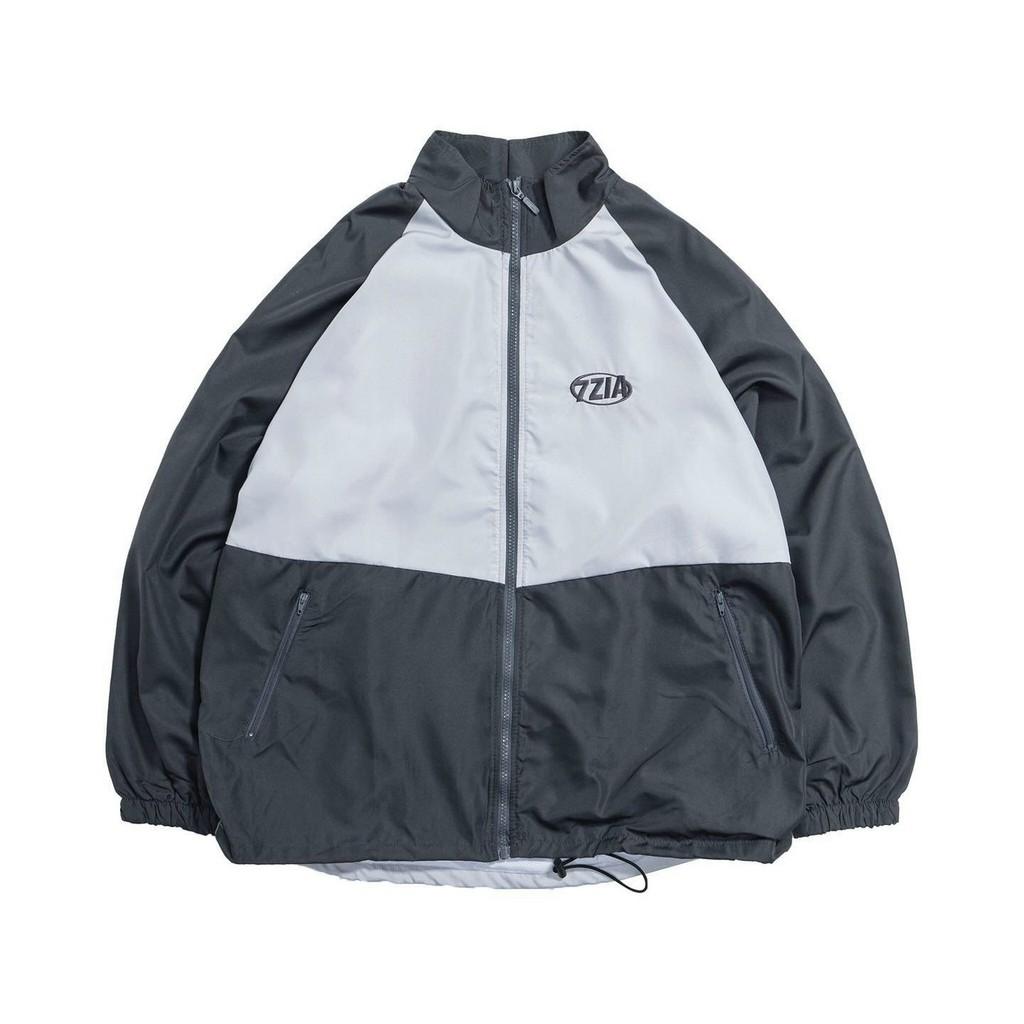 Áo khoác dù 2 lớp, thêu chữ kiểu dáng Bomber unisex nam nữ mặc được