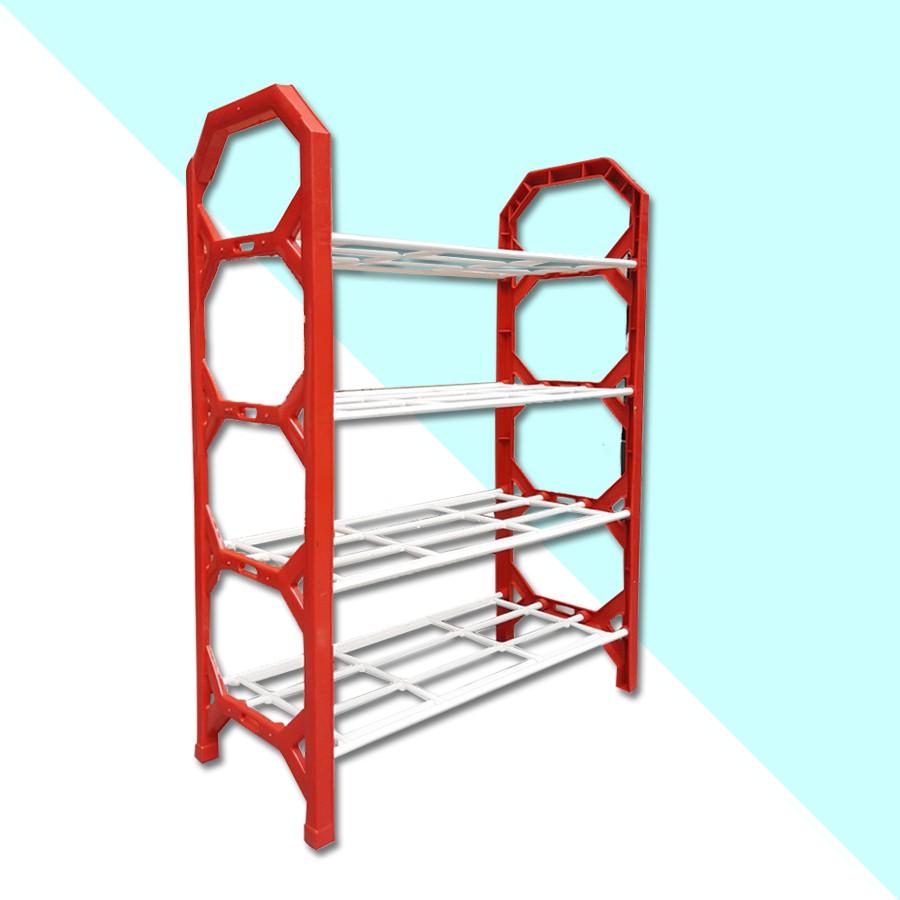 Kệ để giày dép 4 tầng mini bằng nhựa