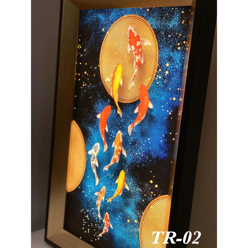 Đèn tranh LED nghệ thuật TR-02 trang trí nội thất hiện đại, sang trọng - 3 chế độ ánh sáng