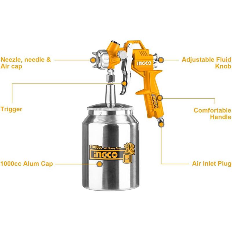 SÚNG PHUN SƠN 1000CC 4BAR INGCO ASG3101 - HÀNG CHÍNH HÃNG