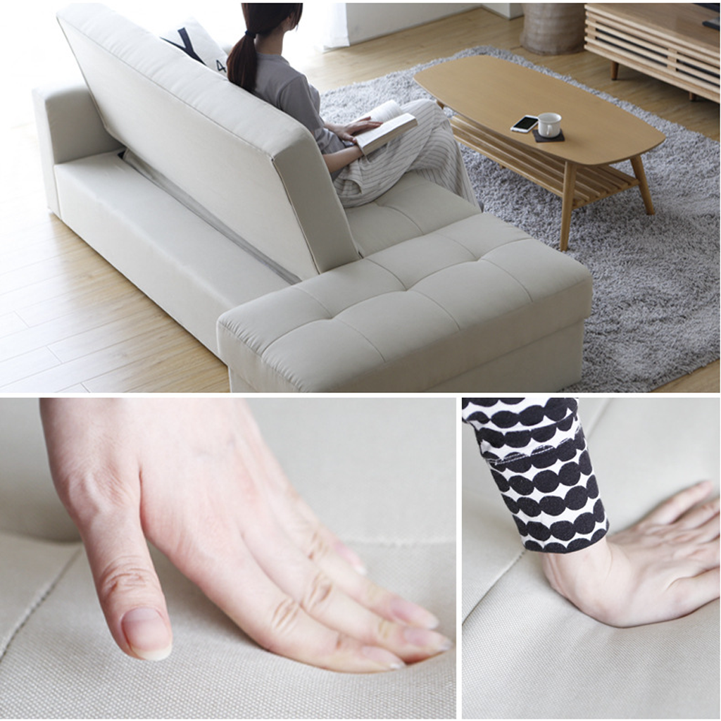 Ghế Sofa Giường (Sofa Bed) Bật Kiểu Mới Hiện Đại Kích Thước 190cm x 110cm x 85cm Với Khung Gỗ Sồi Chắc Chắn HGB-10