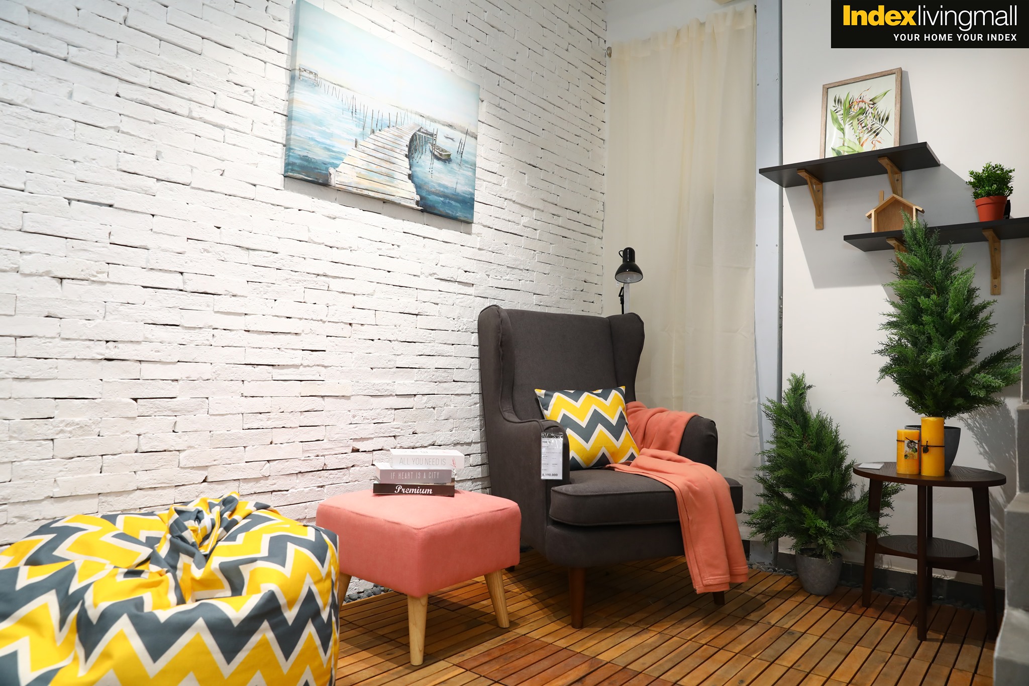 Vỉ gỗ lót sàn trong nhà và ngoài trời PLANTER 12 nan màu nâu vàng  | Index Living Mall -  Phân phối độc quyền tại Việt Nam