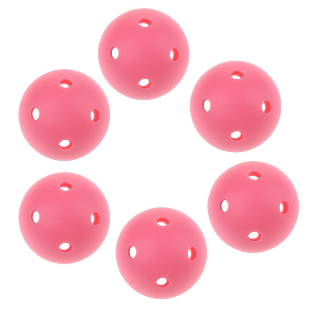 6 Pieces Lightweight Golf Balls Indoor Practice Golf Balls 2 Color Options