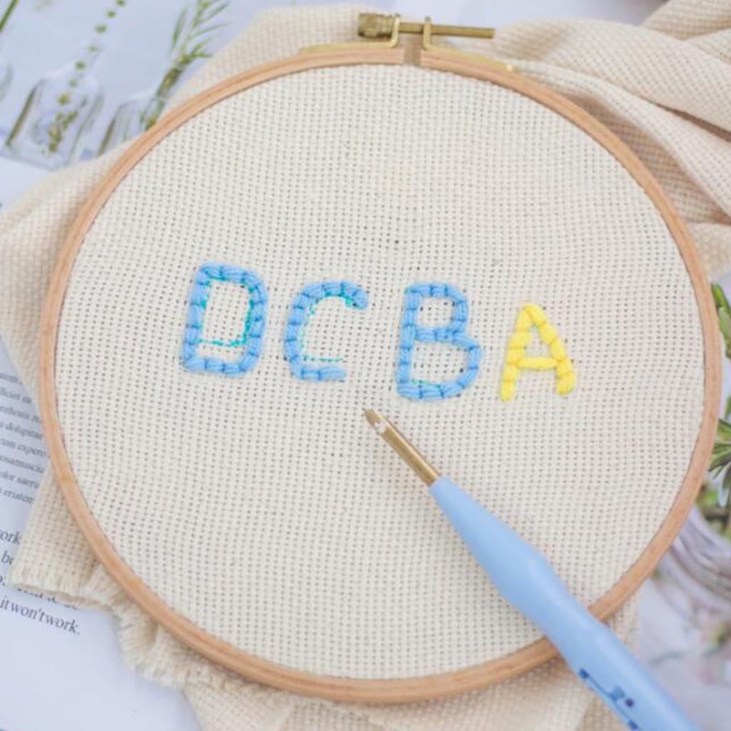 Cotton Ak Vải Aida để Thêu / Móc Thảm / đấm Needling
