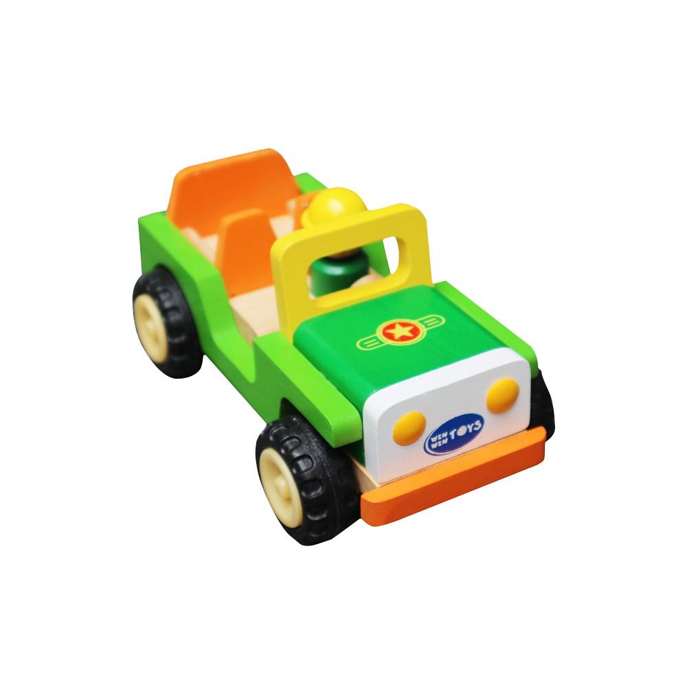 Đồ chơi gỗ Xe Jeep quân đội | Winwintoys 68302 | Phát triển trí tưởng tượng và sáng tạo | Đạt tiêu chuẩn CE và CR