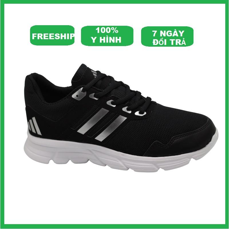 Giày Thể Thao Sneaker Nam Nữ đen sọc trắng và đen sọc đen, thích hợp giày cặp, mang nhóm