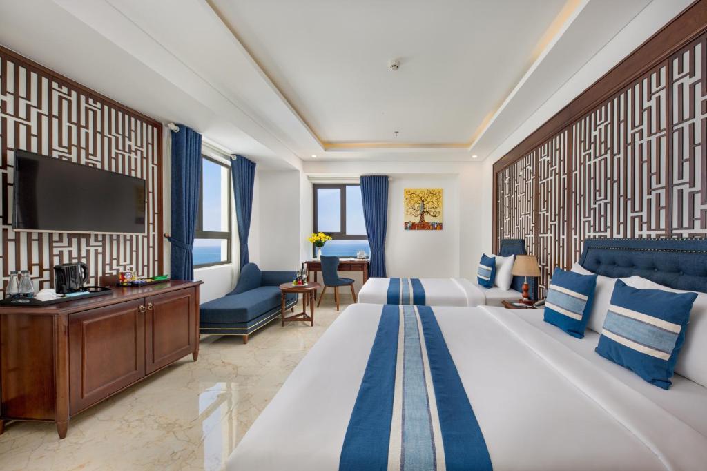 Combo 4N3D KS Eden Ocean View Hotel Đà Nẵng 4 Sao: VMB khứ hồi Hà Nội - Đà Nẵng + Phòng Tiêu Chuẩn + Ăn sáng