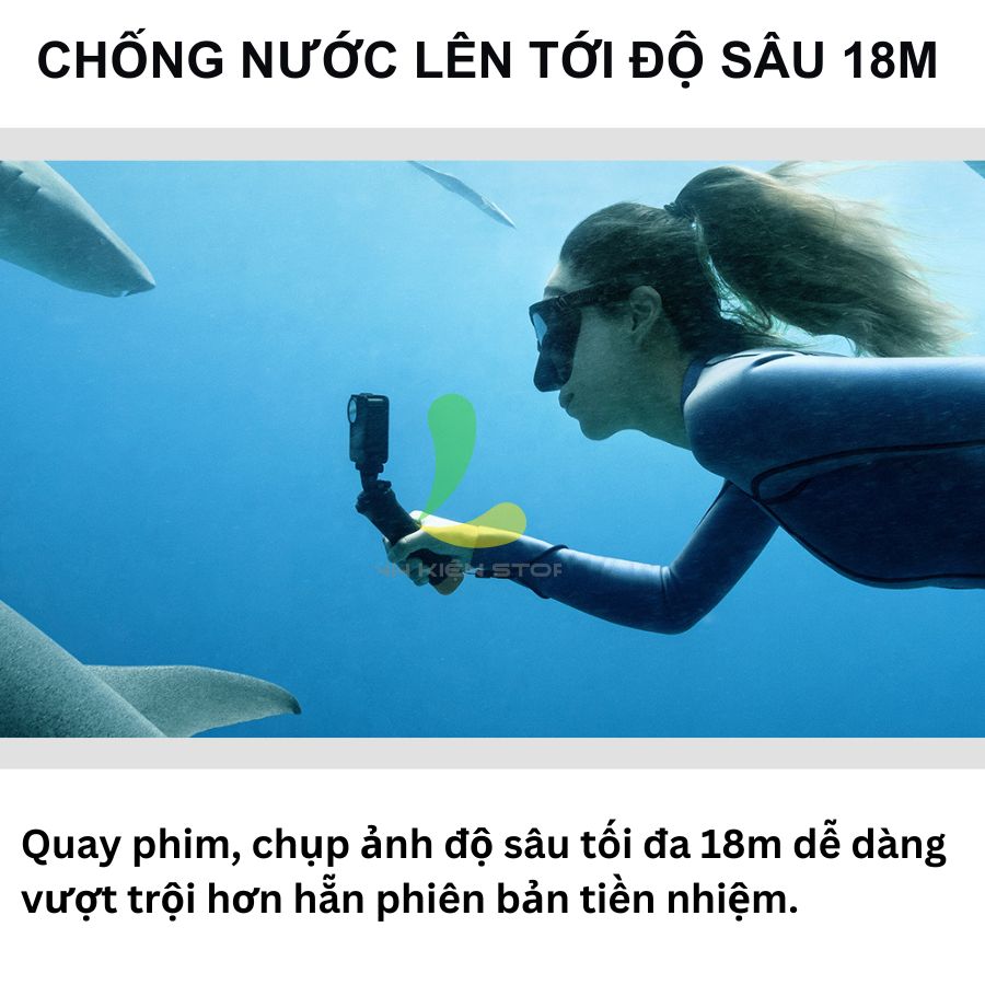 Hình ảnh Máy quay phim hành động DJI Osmo Action 4 (DJI OA4) - Camera hành trình quay 4k, công nghệ mới chống rung HorizonSteady - Hàng chính hãng