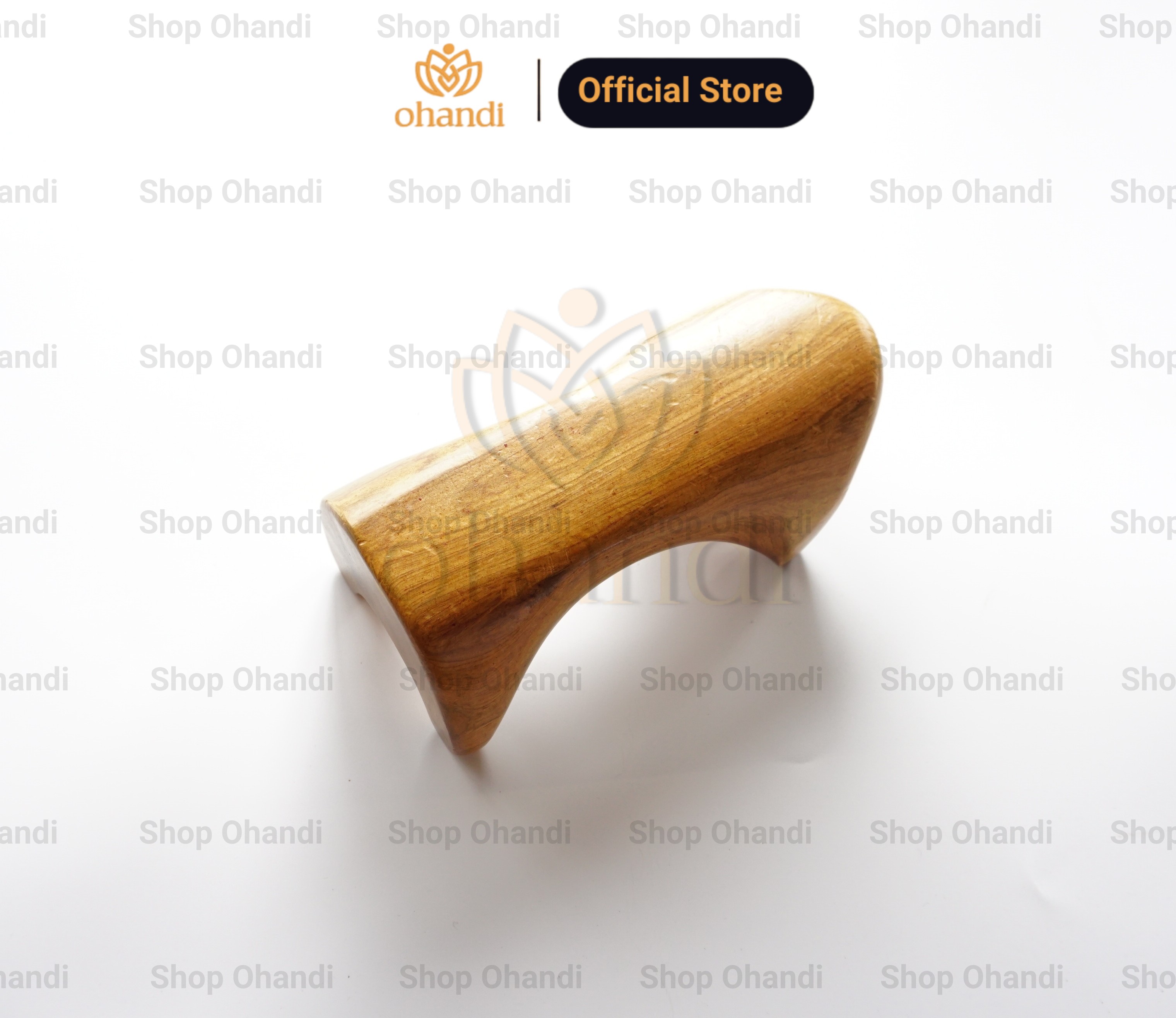 Dụng cụ Bấm Huyệt Mát Xa Lưng 4 Cạnh hình chú ếch gỗ bách xanh