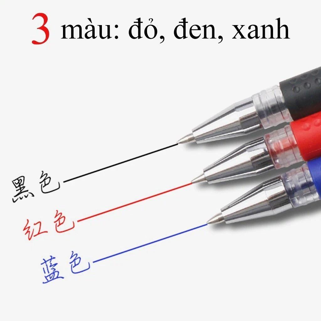 Bút bi nước T2K Shop văn phòng 0.5mm mực đều, nét chữ đẹp ĐỦ MÀU - Set 100 bút bi