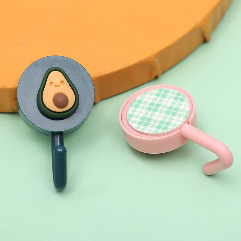 Móc treo chìa khóa gắn tường bằng nhựa hình hoạt hình trang trí nhà cửa/văn phòng