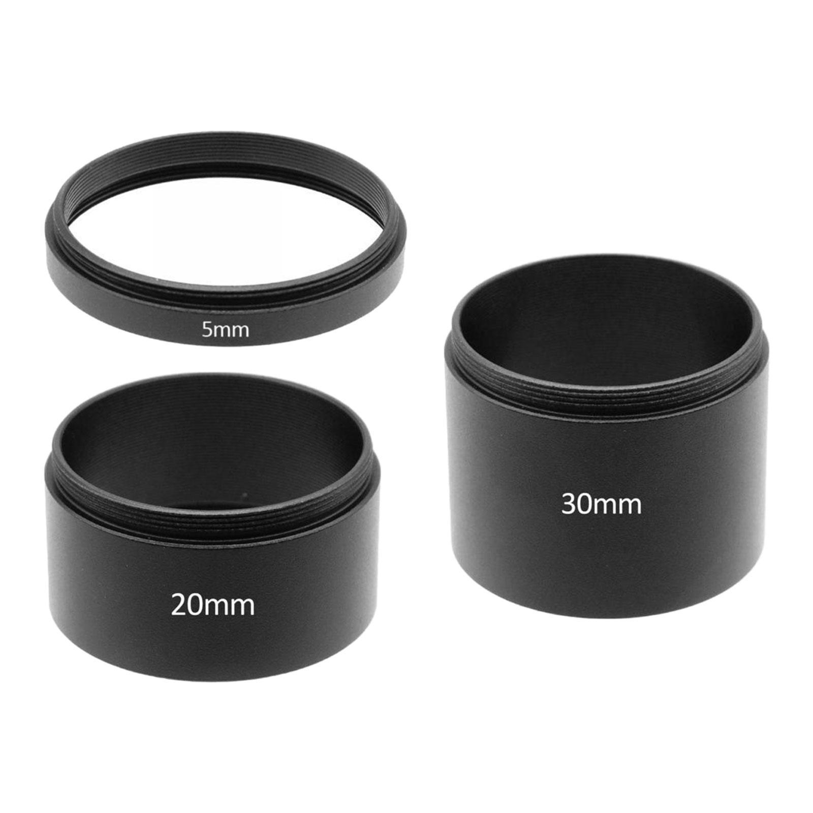 3x T2 Extension Tube M42x0.75 Connector Photography Accs for Telescope