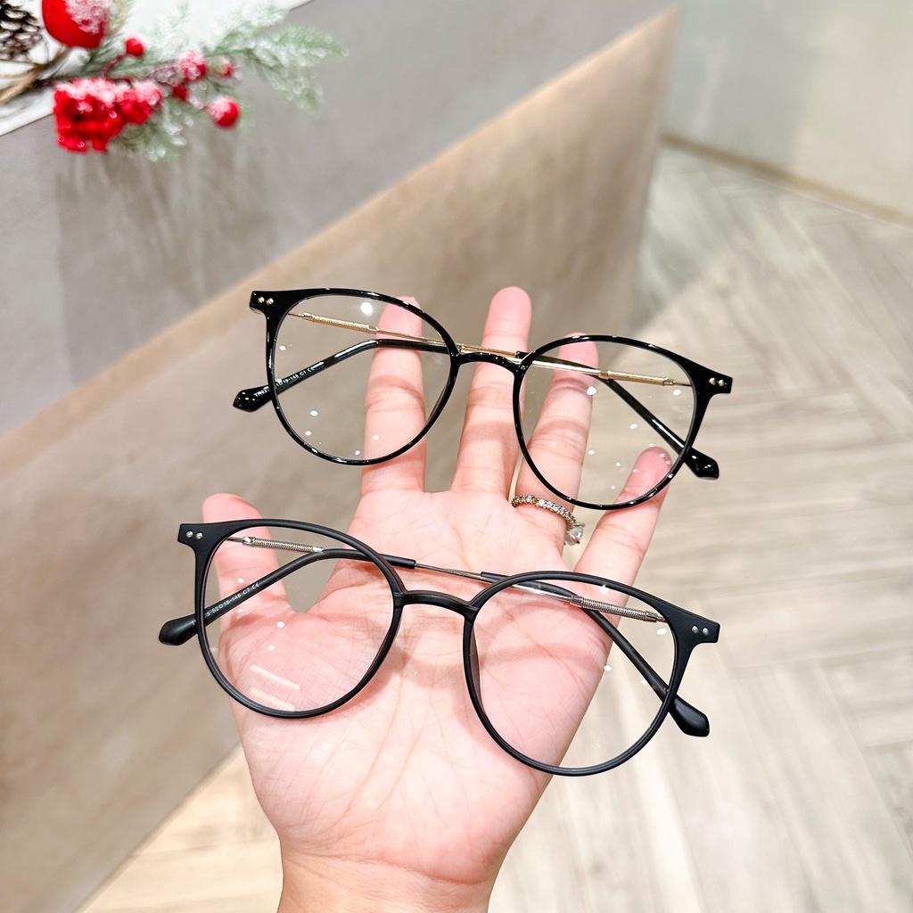 Gọng kính mắt tròn nam nữ chất liệu nhựa dẻo càn hợp kim không rỉ thanh mảnh nhẹ nhàng G. 2205 GenZ eyewear