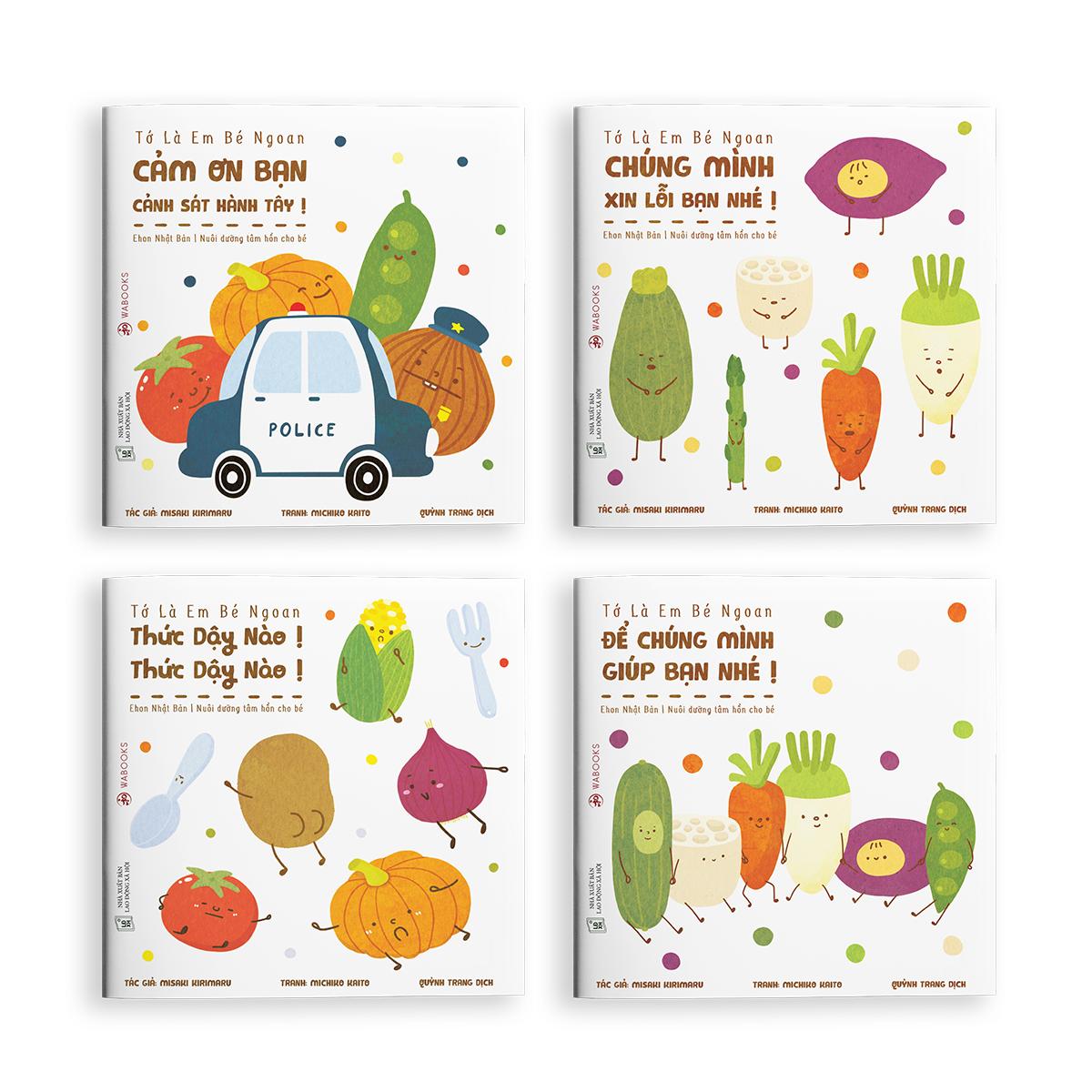 Sách ehon - Set 4 cuốn Tớ là em bé ngoan - dành cho trẻ từ 2 tuổi