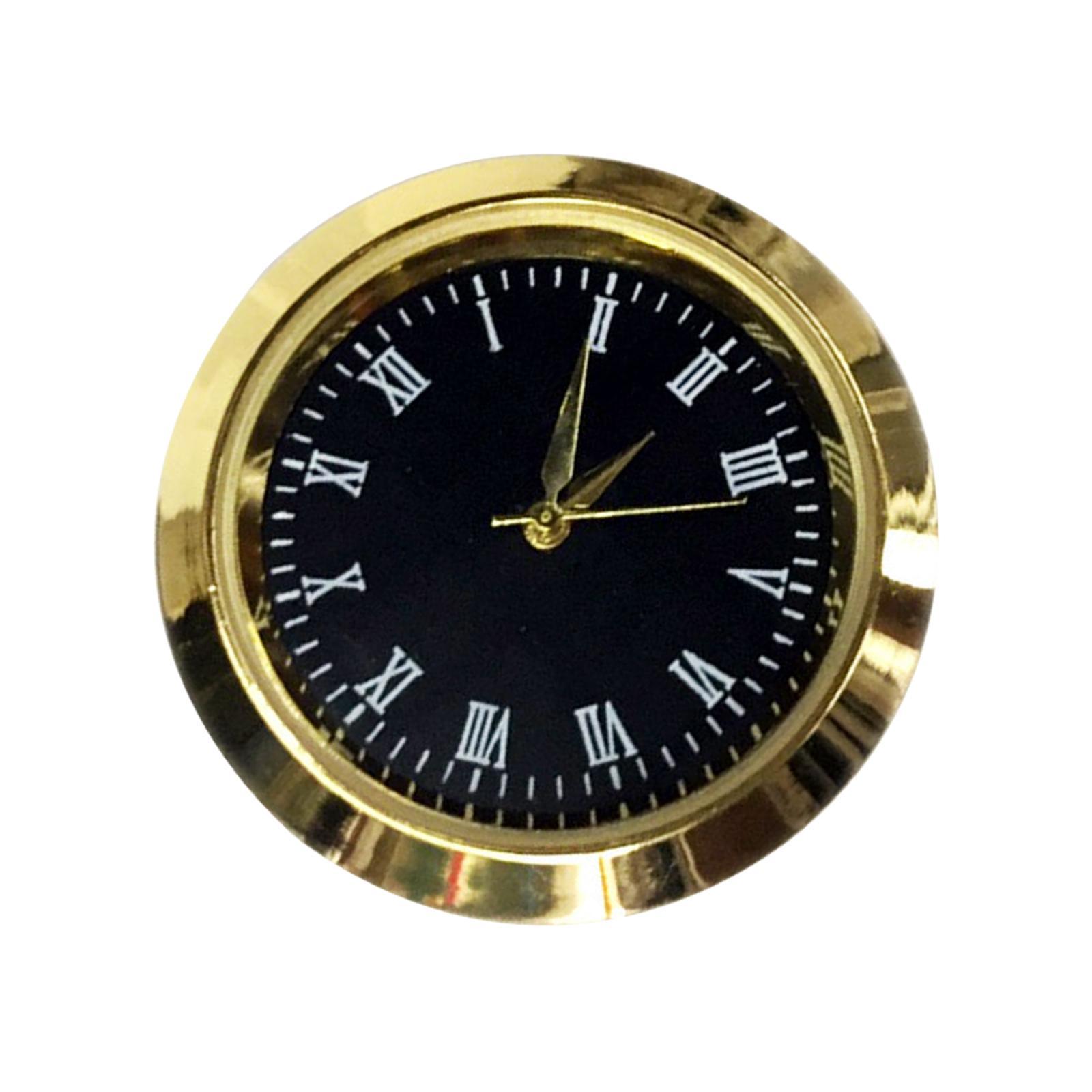 2pcs 1-7/16 Inch  Round Clock Insert Fit Diameter 1-3/8 Inch Hole