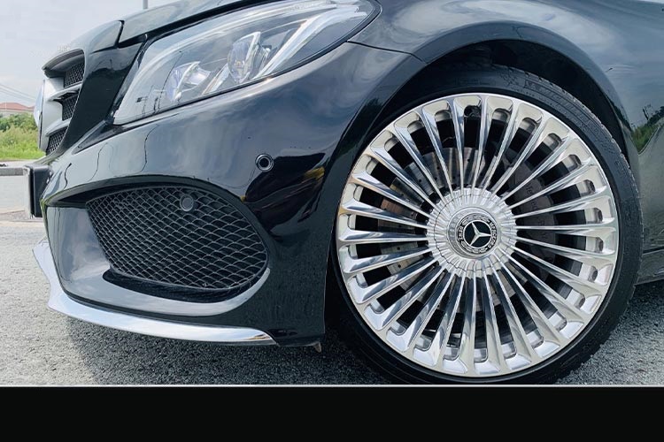 01 chiếc Logo chụp mâm, ốp lazang bánh xe ô tô Maybach BC-011