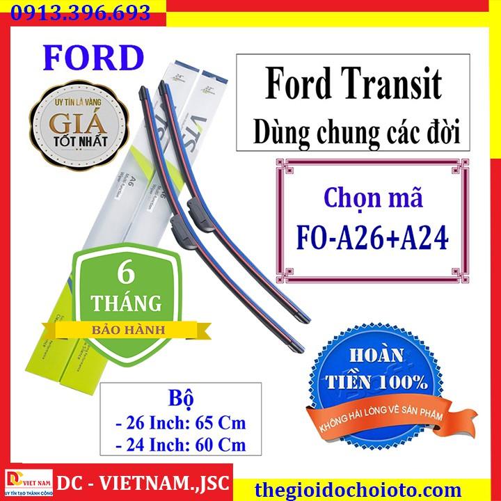 Bộ 2 thanh gạt nước mưa ô tô Ford Mondeo 2.3 Đời trước - Đến 2014 -