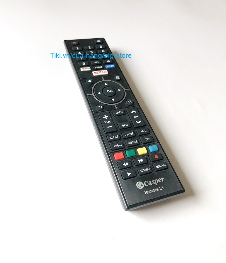 Remote Điều Khiển Dành Cho Casper Tivi Internet Smart TV Netflix Youtube Kèm Pin