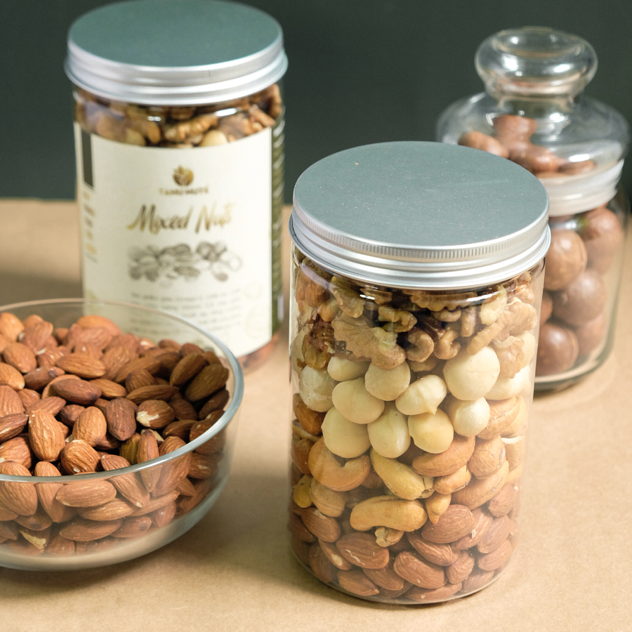 Hạt mix 4 hạt Cashew Hũ 500gr - TANU NUTS