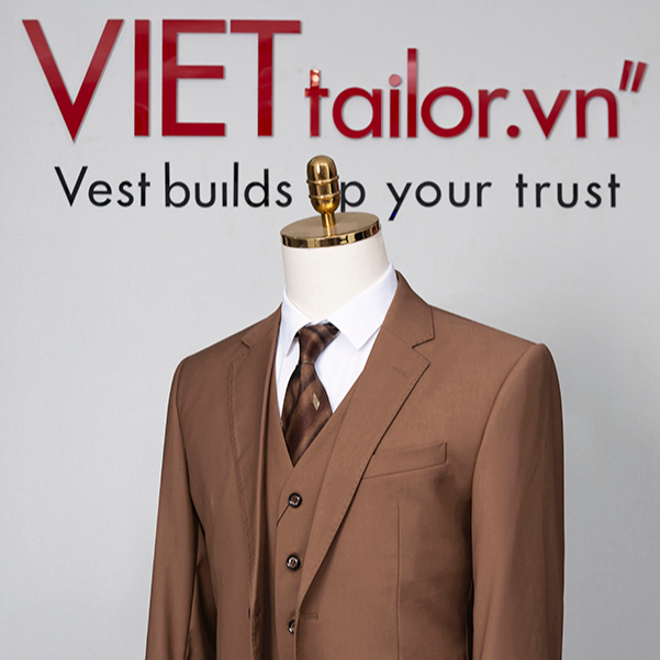 Áo Vest Trơn Nâu Đậm 2 Khuy Cao Cấp AAB205