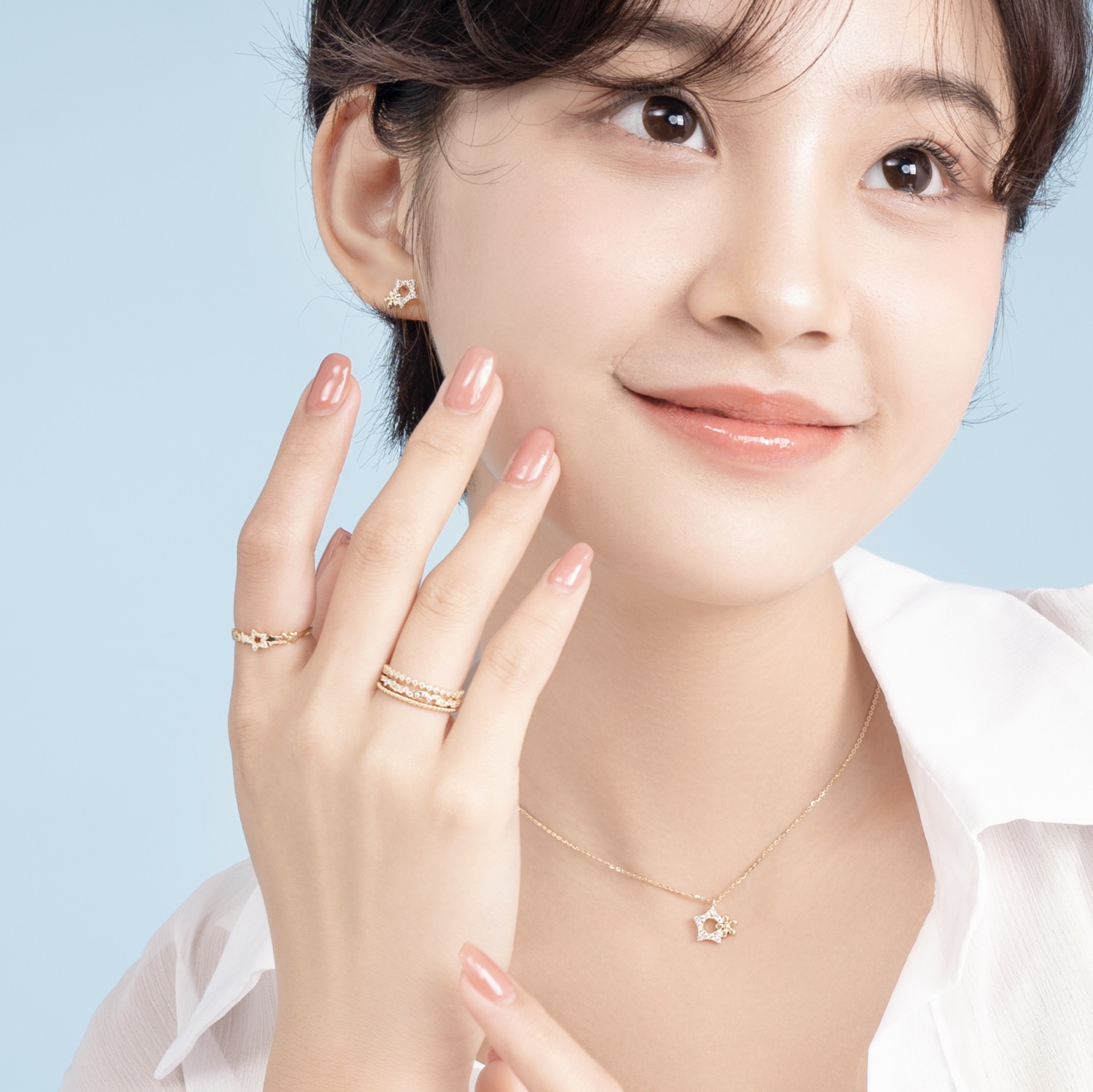 Nhẫn Nữ Vàng Tây 14k NLF435 Huy Thanh Jewelry