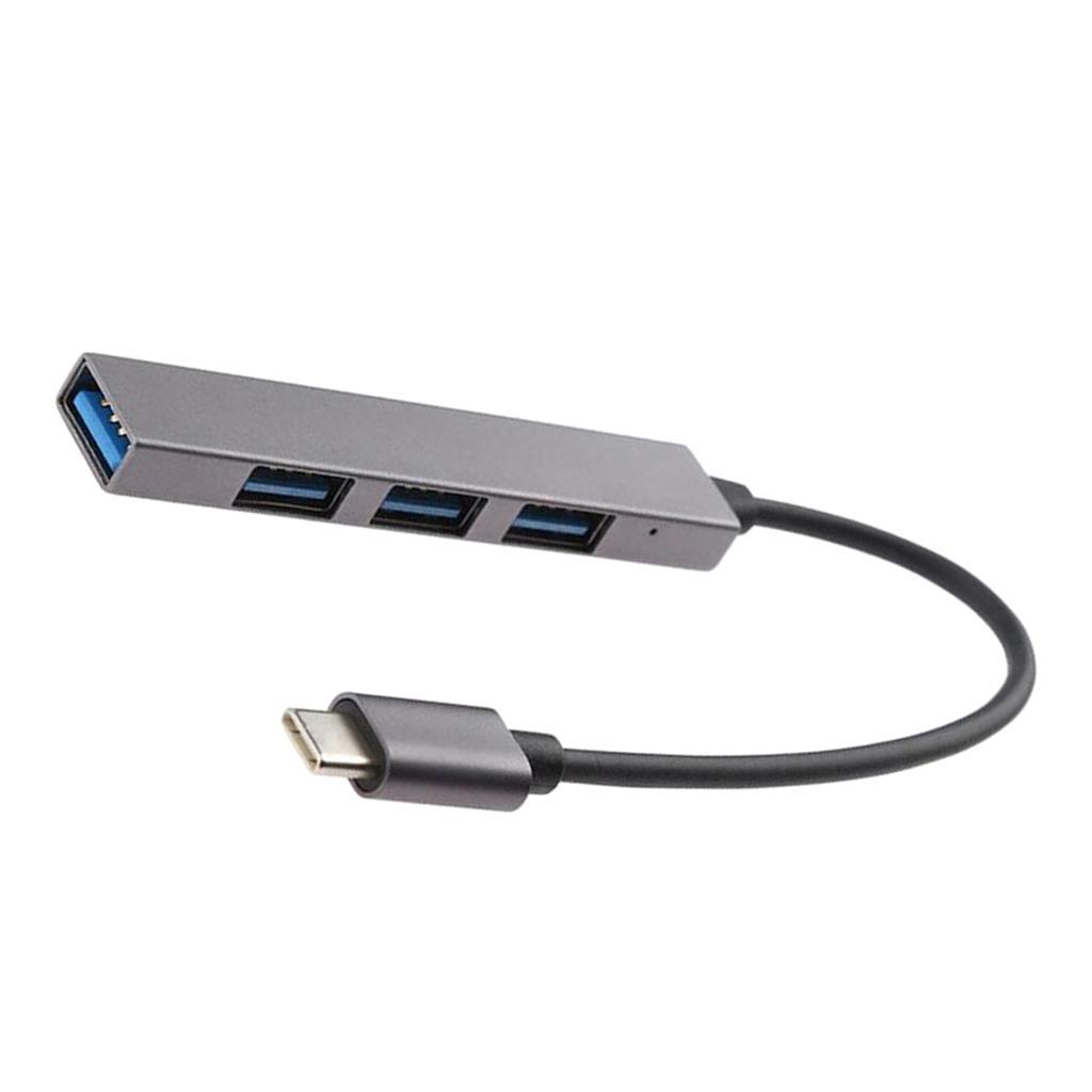 Premium Aluminum 4 Port to USB 3.0 Type C Hub for iMac MacBook Pro Laptop