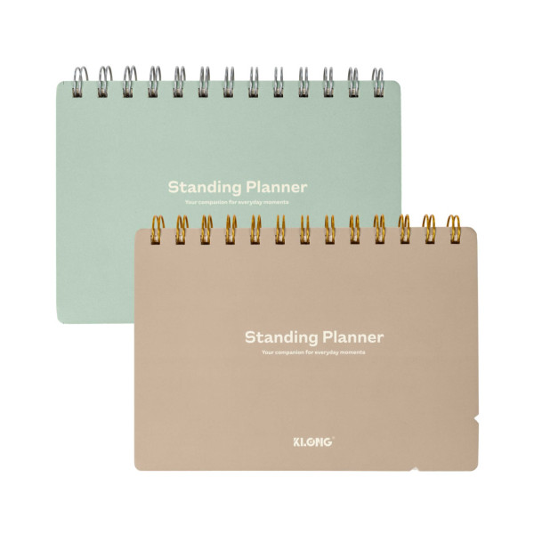 Sổ kế hoạch lò xo kép Standing Planner B6 160 trang 100/76; MS: 945 -  mẫu mới