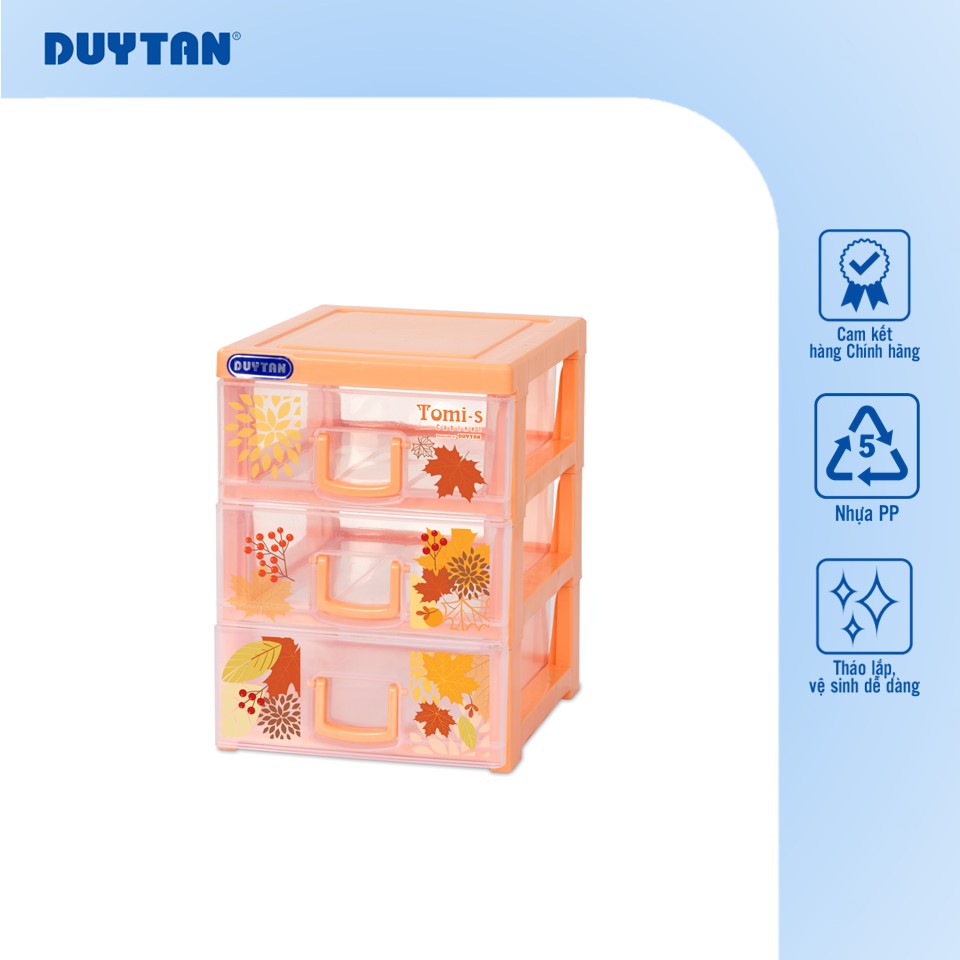 Tủ nhựa DUY TÂN Tomi S 3 ngăn  - 08982