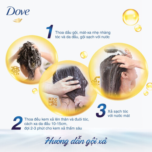 Dầu gội DOVE với Tinh chất thiên nhiên Bio-Serum ngăn rụng tóc cho tóc chắc khỏe X5 lần 880g
