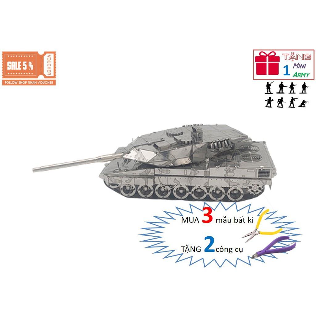 Mô Hình Lắp Ráp 3d Xe Tăng Leopard 2A7 - Đức