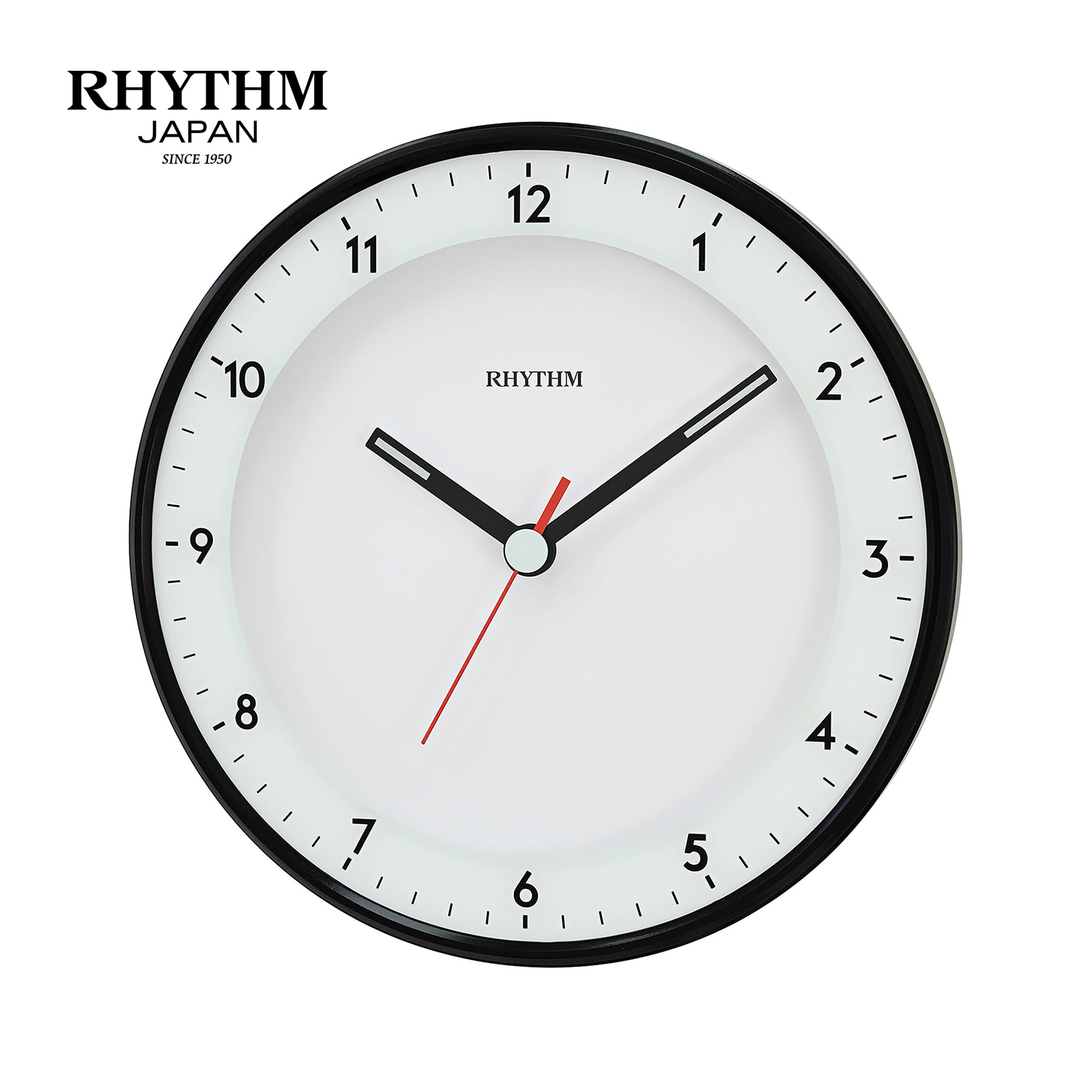 Đồng hồ Rhythm CMG628NR02 – Kt 32.0 x 4.8cm, 720g. Vỏ nhựa. Dùng Pin.