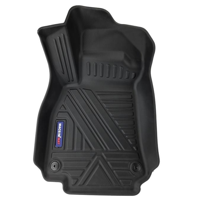 Thảm lót sàn xe ô tô Audi A7 2019 - 2020 Nhãn hiệu Macsim chất liệu nhựa TPV cao cấp màu đen