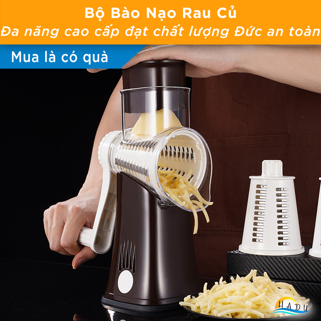 Bộ Đồ Bào Nạo Sợi Rau Củ Đa Năng 5 Trong 1 Thông Minh Cao Cấp Đạt Chất Lượng Đức SSGP