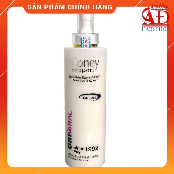 KEM Ủ KERATIN CONEY PHỤC HỒI TÓC HƯ TỔN chính hãƞg Ý RECOVERY CREAM 730ML + Gội xả gói Karseell 15ml