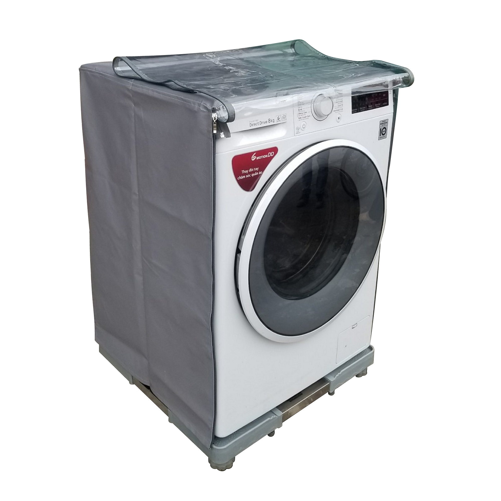 Vỏ bọc máy giặt máy sấy cửa ngang chất liệu da cao cấp