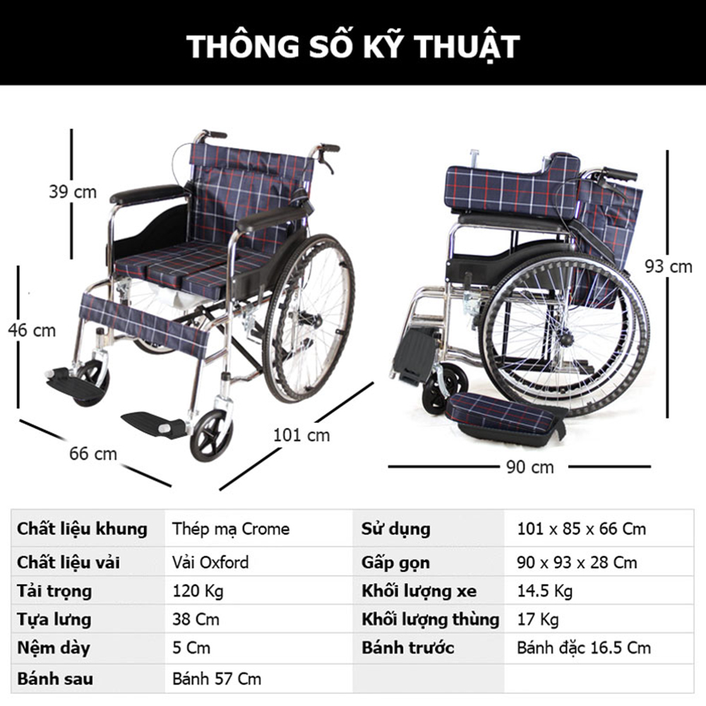 Xe lăn tay cơ bản cho người già, Nhiều mẫu lựa chọn - Hàng chính hãng NIKITA 2022