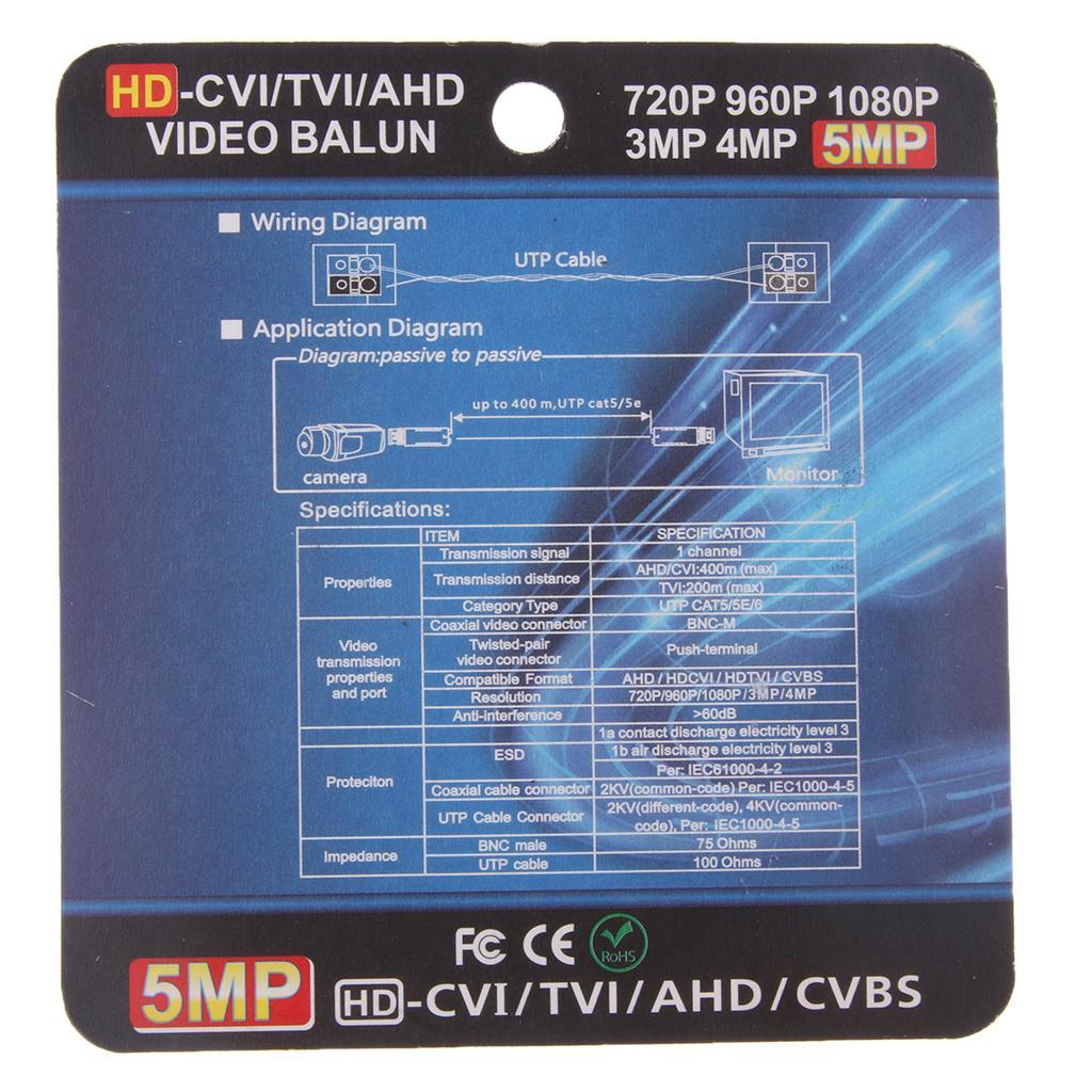 Metal Video Video Connectors Black