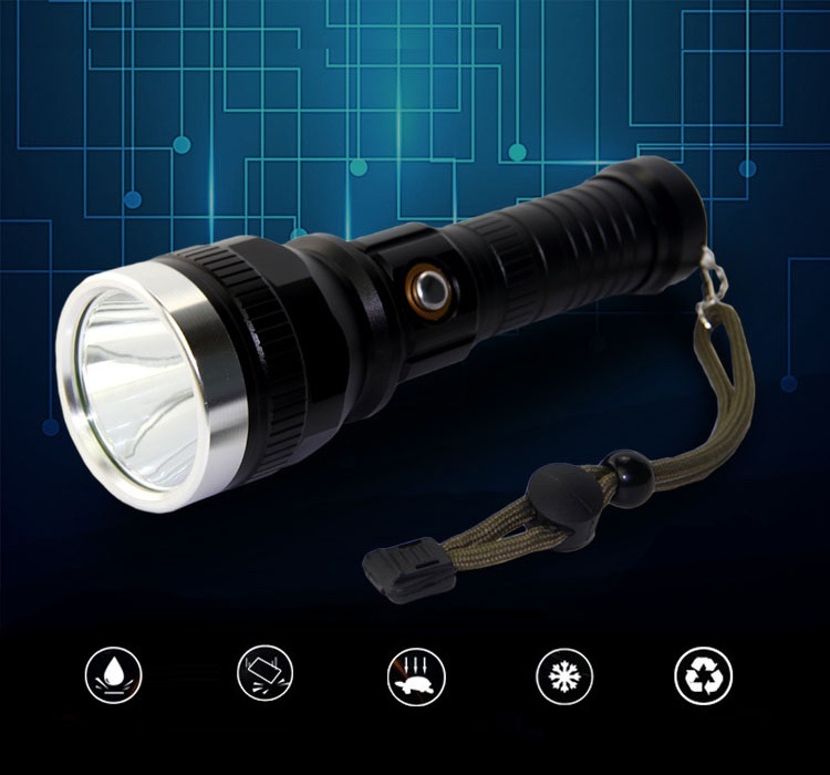 Đèn pin cao cấp cầm tay siêu sáng sạc điện công suất lớn, chống nước XT6 ( Thích hợp sử dụng khi đi ban đêm, dã ngoại hay thám hiểm - Tặng kèm móc khóa tô vít đa năng 3in1 )
