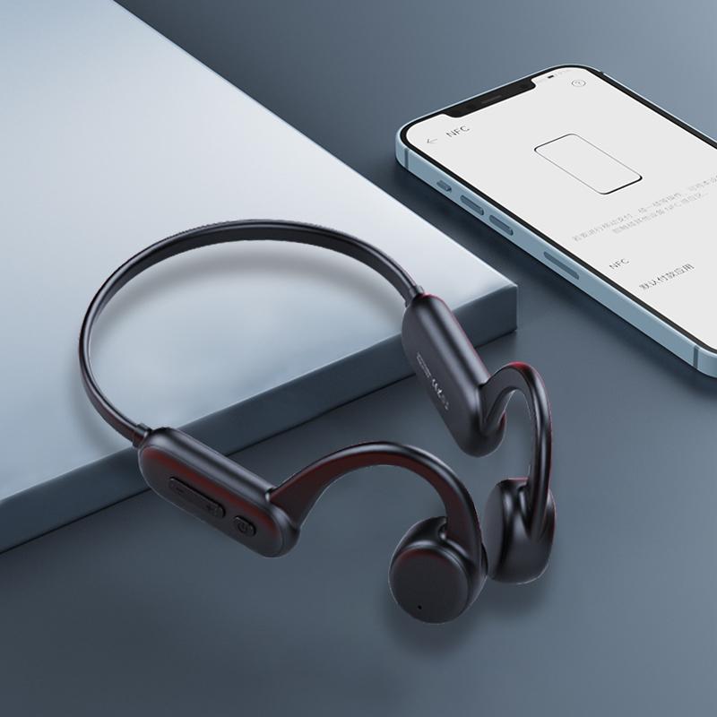 Tai nghe không dây Adzuki bean Bone Conduction X18 Pro Tai nghe không dây bơi lội IPX8 Tai nghe chống nước IPX4 tích hợp 8GB Màu sắc: Đen 8GB IPX8