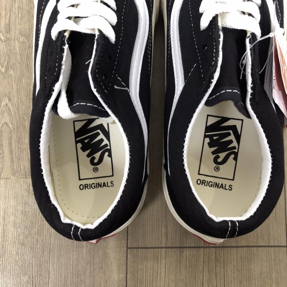 Giầy hàng chất lượng cao Giày Van Classic đen Vaul Caro buộc dây Old Skool