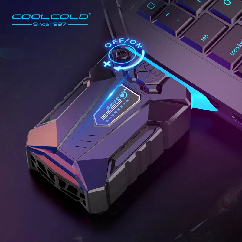 Quạt Hút Tản Nhiệt Laptop Chuyên Dụng Cao Cấp Cho Game Thủ CoolCold  K27 Cắm Cổng USB - Kèm Bàn Di Chuột (Màu Giao Ngẫu Nhiên) - Hàng Chính Hãng)