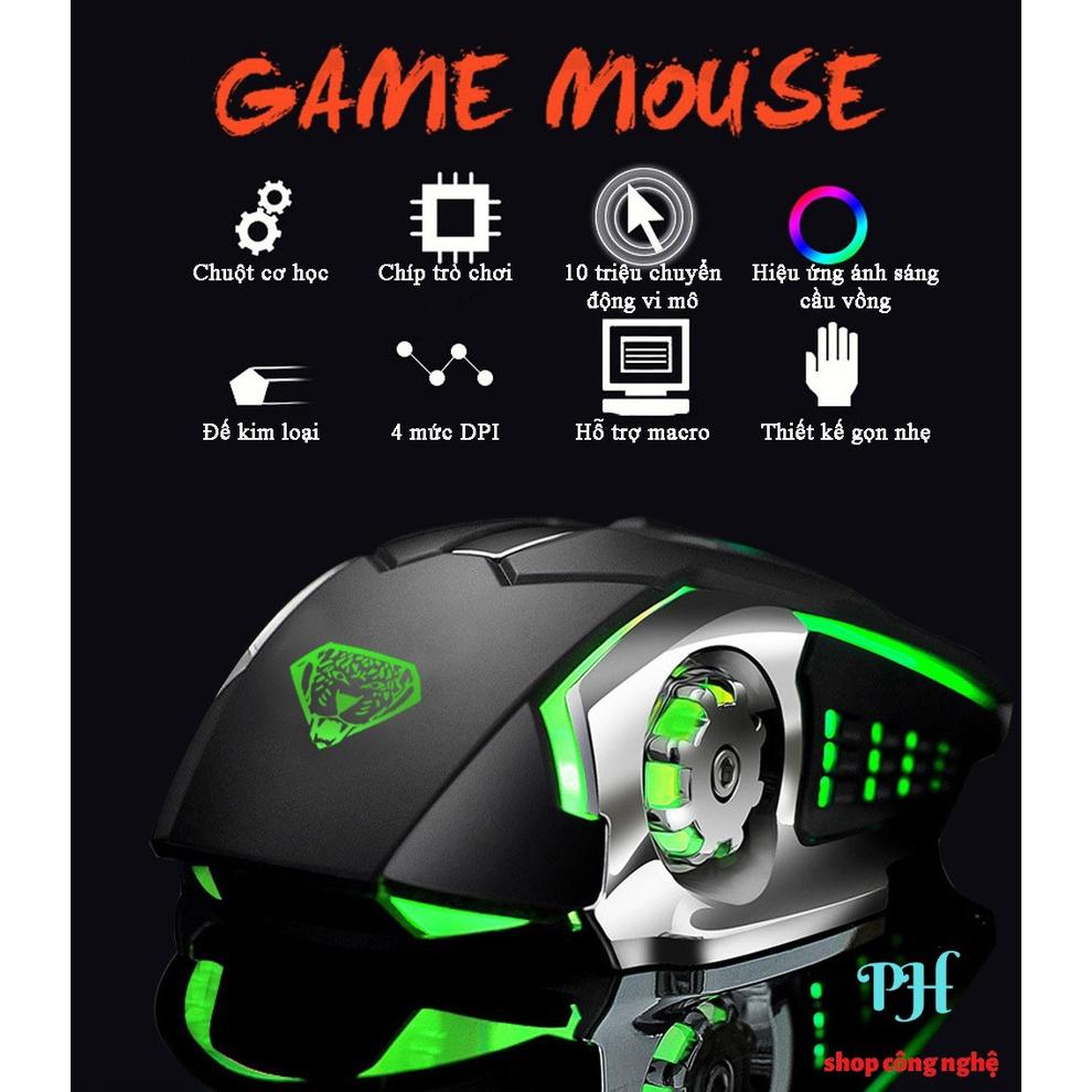 Chuột Gaming Có Dây G502 Led Đa Màu DPI 3200 Thiết Kế Đẹp Phù Hợp Chơi Game Và Làm Việc - Hàng chính hãng