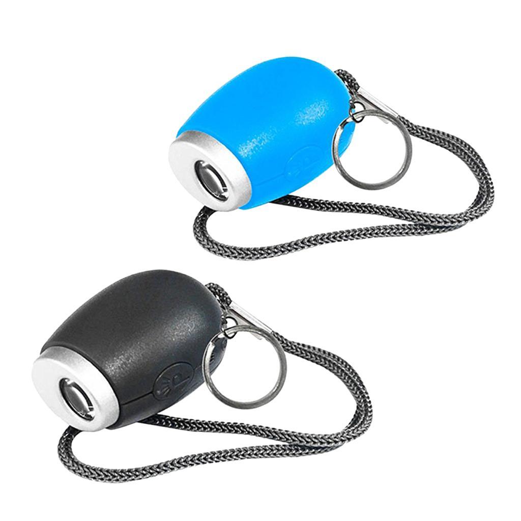 2 Pcs Pocket Mini Projection Clock For LED Wall Ceiling Projection KeyRings
