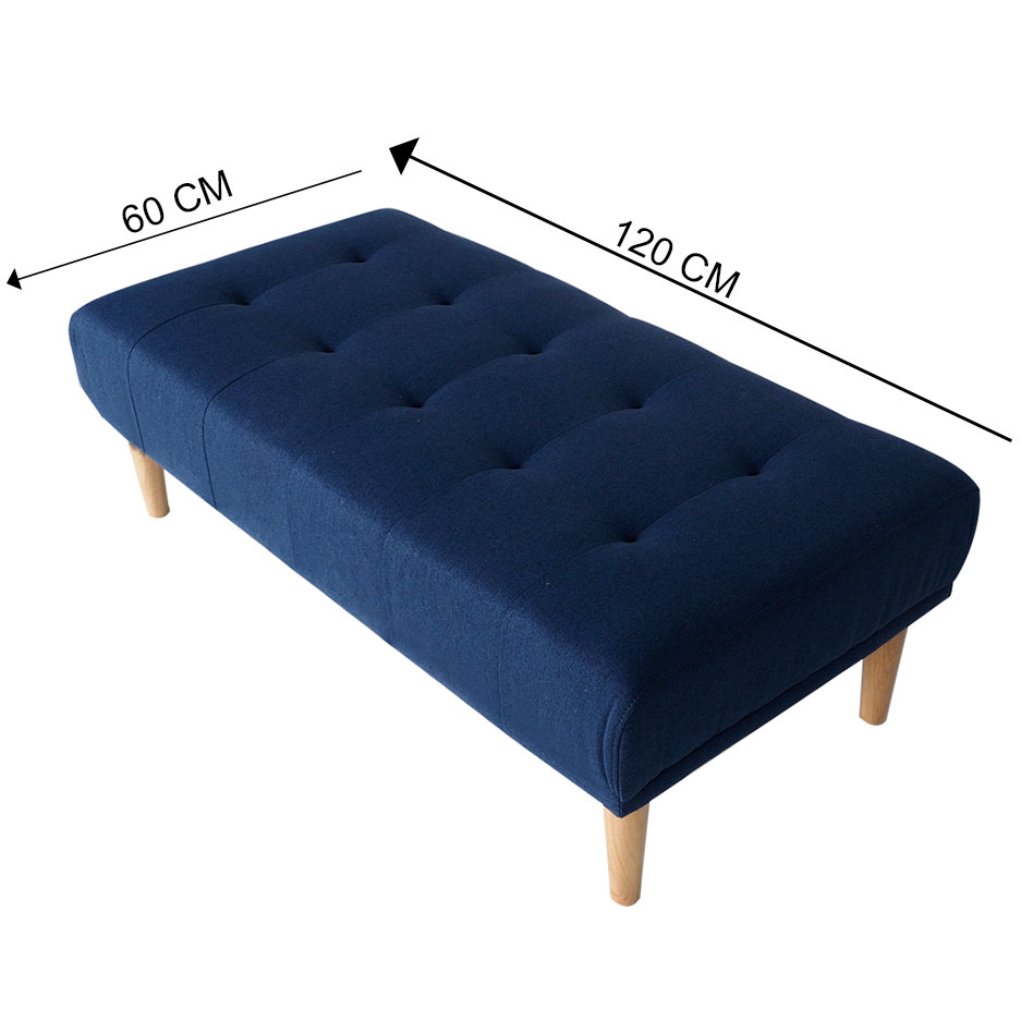 Ghế Đôn Sofa Giường BizSofa - MLF - 12  Mini 120x60x40 cm (Dài 120 cm, rộng 60 cm, cao ngồi 40 cm)