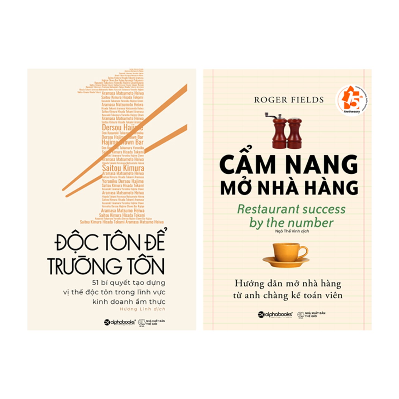 Combo Sách Cẩm Nang Mở Nhà Hàng Độc Tôn Để Trường Tồn
