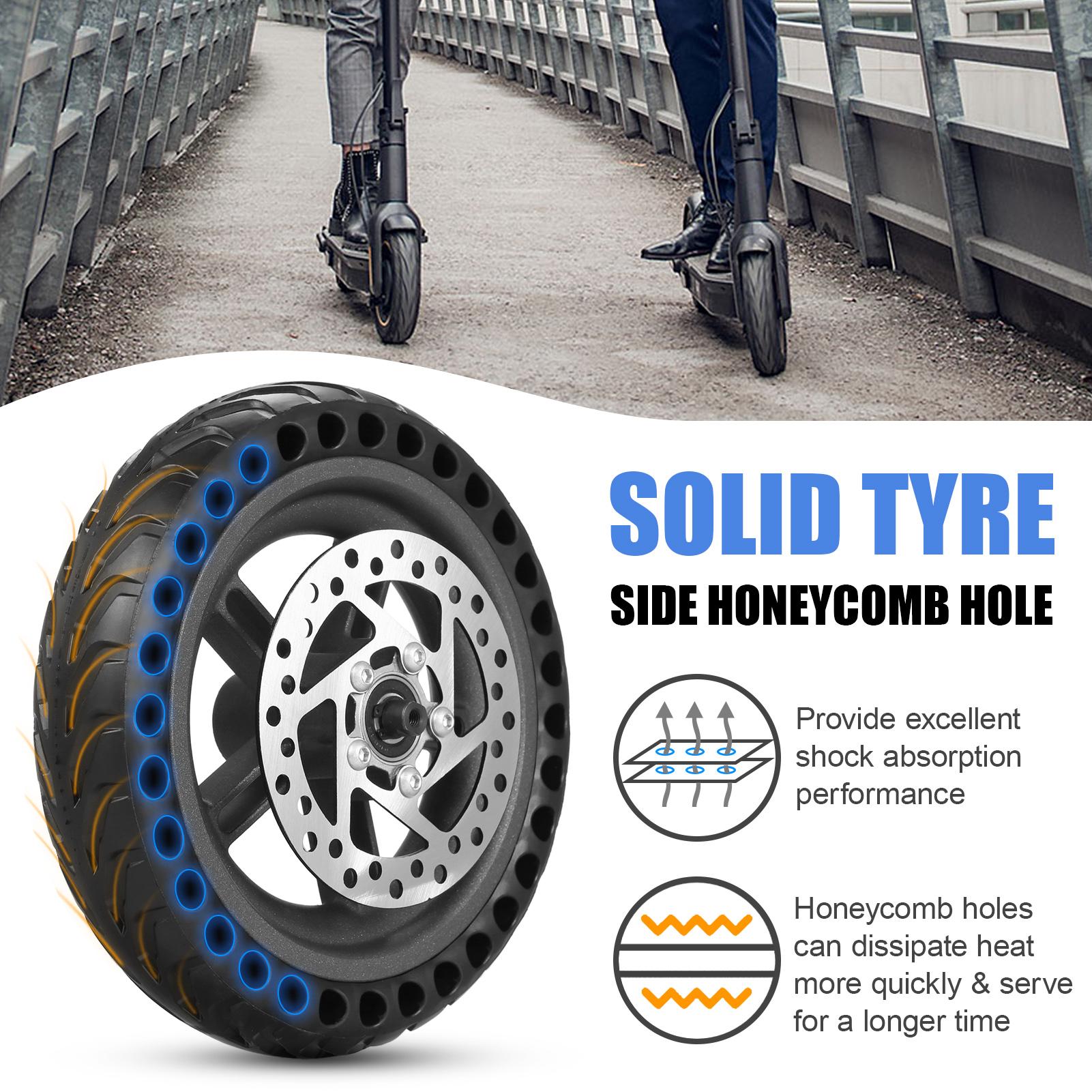 Lốp Sau Xe Tay Ga Điện Với Bộ Phanh Đĩa Trung Tâm 8,5 Inch Đặc Cho Xe Tay Ga Xiaomi M365