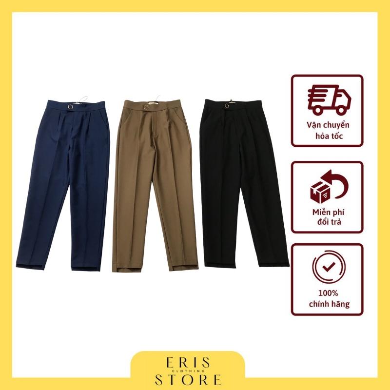 Quần baggy đai tròn gấu lệch ERIS